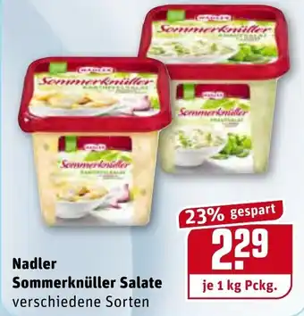 REWE Nadler Sommerknüller Salate 1kg Angebot