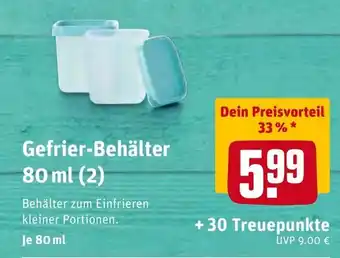 REWE Gefrier Behälter 80ml Angebot