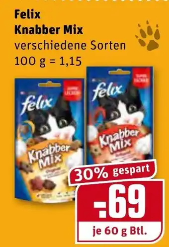 REWE Felix Knabber Mix 60g Angebot