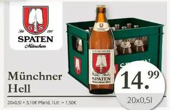 Sagasser Münchner Hell 20 x 0,5L Angebot