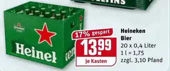 REWE Heineken Bier 20x0,4L Angebot