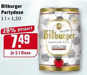 REWE Bitburger Partydose 5L Angebot