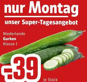 REWE Center Niederlande Gurken Angebot