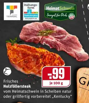 REWE Center Frisches Holzfällersteak 100g Angebot