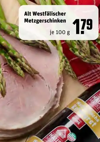 REWE Center Alt Westfälischer Metzgerschinken 100g Angebot