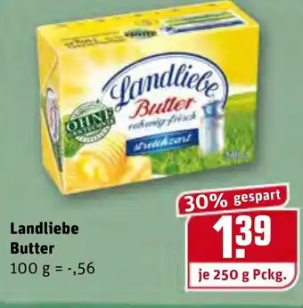 REWE Center Landliebe Butter 250g Angebot