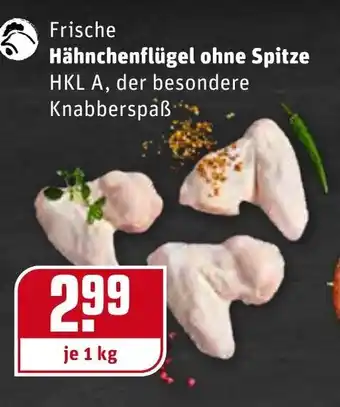 REWE Center Frische Hähnchenflügel ohne Spitze 1kg Angebot