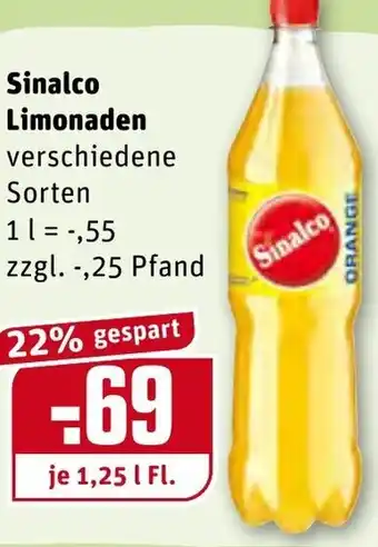 REWE Center Sinalco Limonade 1,25L Angebot