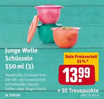 REWE Center Junge Welle Schüsseln 550ml Angebot