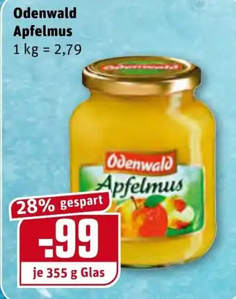 REWE Center Odenwald Apfelmus 355g Angebot