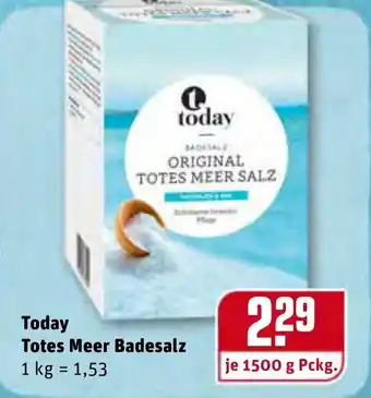 REWE Center Today Totes Meer Badesalz 1500g Angebot