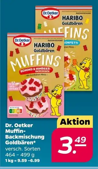 NETTO Dr. Oetker Muffin-Backmischung Goldbaren 464-499 Angebot