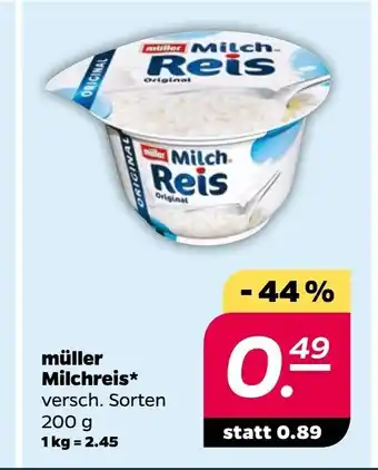 NETTO Muller Milchreis 200g Angebot