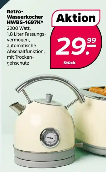 NETTO Retro-Wasserkocher | HWBS-1697K Angebot