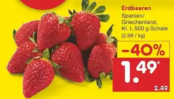 Netto Marken-Discount Erdbeeren 500 g Angebot