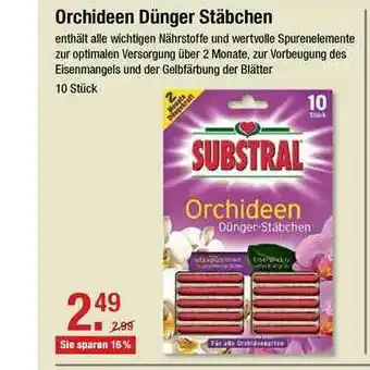 V Markt Orchideen Dünger Stäbchen Angebot