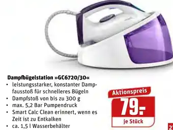 REWE Center Dampfbügelstation GC6720/30 Angebot