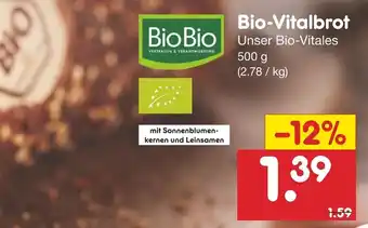 Netto Marken-Discount Bio Vitalbrot 500 g Angebot