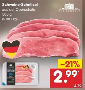 Netto Marken-Discount Schweine Schnitzel 500 g Angebot