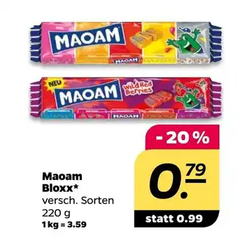 NETTO Maoam Bloxx 220 g Angebot