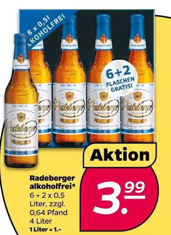 NETTO Radeberger alkoholfrei 6+2*500 ml Angebot