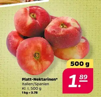 NETTO Platt-Nektarinen 500g Angebot