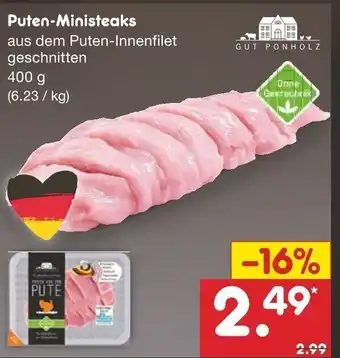 Netto Marken-Discount Puten Ministeaks 400 g Angebot