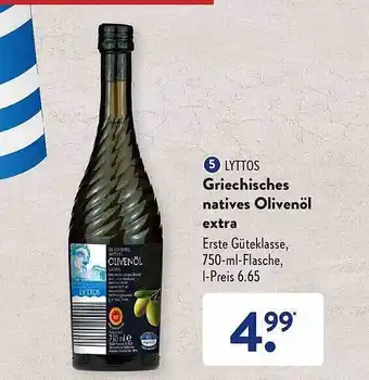 Aldi Süd Lyttos Griechisches Natives Olivenöl Extra Angebot