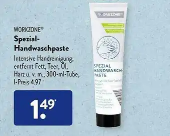 Aldi Süd Workzone Spezial-handwaschpaste Angebot