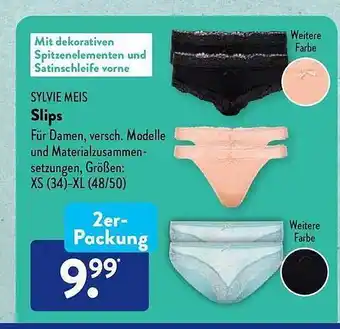 Aldi Süd Sylvie Meis Slips Angebot