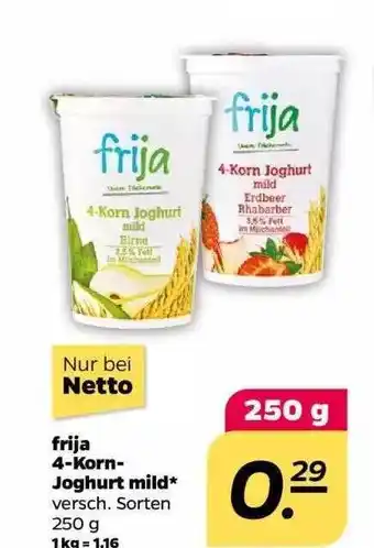 NETTO Frija 4 Korn Joghurt Mild Angebot