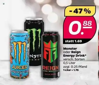 NETTO Monster Oder Reign Energy Drink Angebot