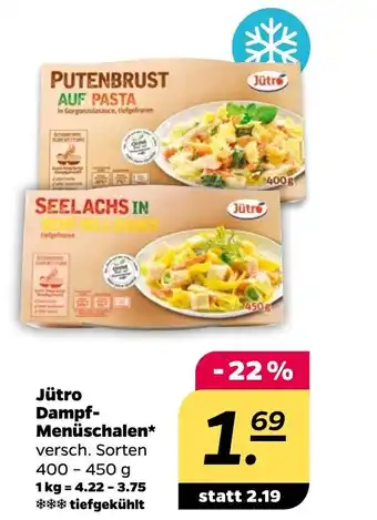 NETTO Jutro Dampf-Menuschalen 400-450g Angebot