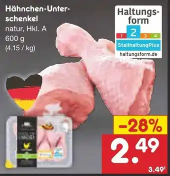 Netto Marken-Discount Hahnchen-Unterschenkel 600g Angebot