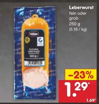 Netto Marken-Discount Leberwurst 250g Angebot