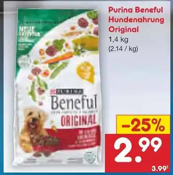 Netto Marken-Discount Purina Beneful Hundenahrung 1.4kg Angebot