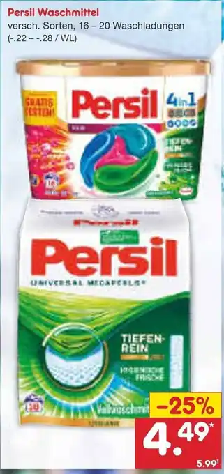 Netto Marken-Discount Persil Waschmittel 16/20wl Angebot