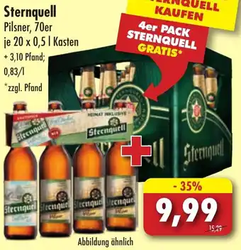 Lösch Depot Sternquell Pilsner, 70er 20x0,5 L Kasten Angebot