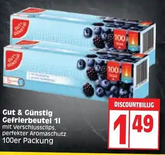 Edeka Gut & Günstig Gefrierbeutel 100er Packung Angebot