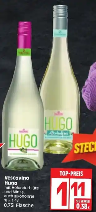 Edeka Vescovino Hugo 0,75L Flasche Angebot