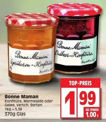 Edeka Bonne Maman Konfitüre 370g Glas Angebot