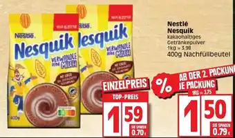 Edeka Nestlé Nesquik 400g Nachfüllbeutel Angebot