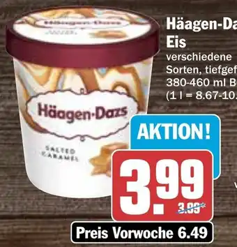 Hit Häagen Dazs Eis 380-460 ml Becher Angebot