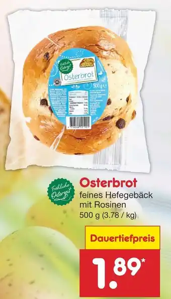 Netto Marken-Discount Osterbrot 500 g Angebot