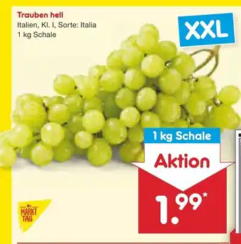 Netto Marken-Discount Trauben hell 1kg Angebot