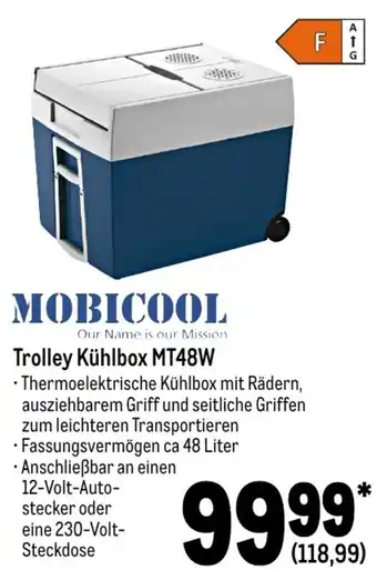 METRO Mobicool Trolley Kühlbox MT48W Angebot