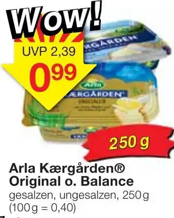 Jawoll Arla Kaergarden Original oder Balance 250g Angebot