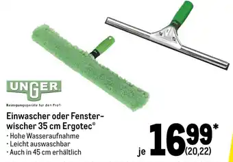 METRO Unger Einwascher oder Fensterwischer 35 cm Ergotec Angebot