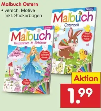 Netto Marken-Discount Malbuch Ostern Angebot