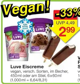 Jawoll Luve Eiscreme 450ml Angebot